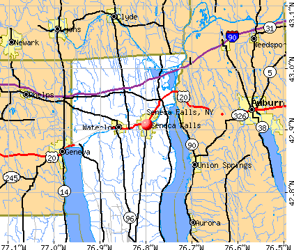 Seneca Falls, NY map