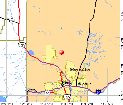 Lemmon Valley-Golden Valley, NV map