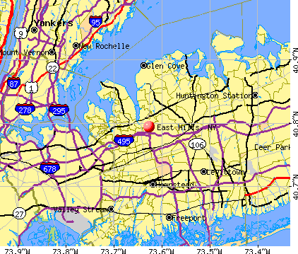 East Hills, NY map