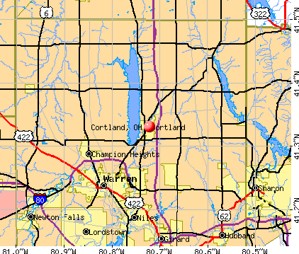 Cortland, OH map