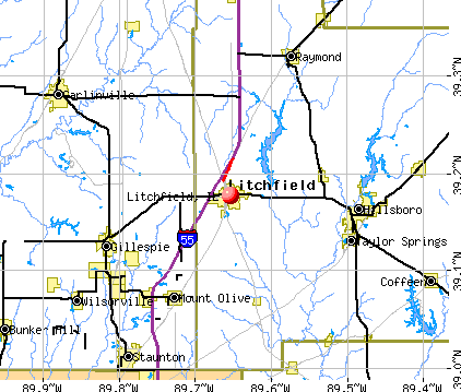 Litchfield, IL map