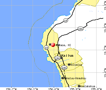 Kalaoa, HI map