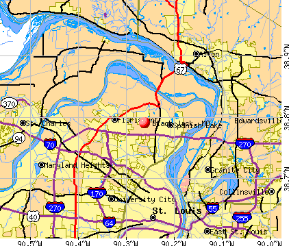 Black Jack, MO map