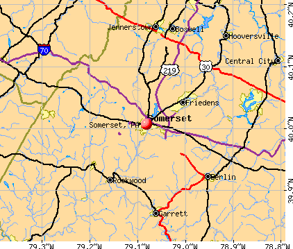 Somerset, PA map