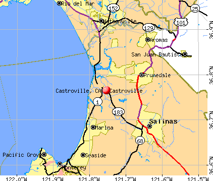 Castroville, CA map