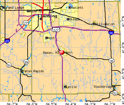 Mason, MI map