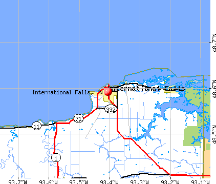 International Falls, MN map