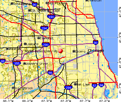 North Riverside, IL map
