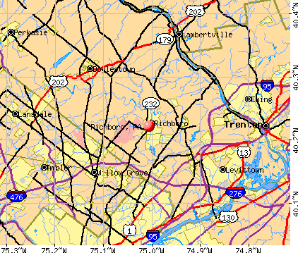 Richboro, PA map