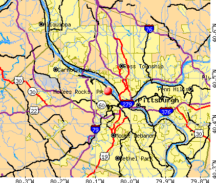 McKees Rocks, PA map