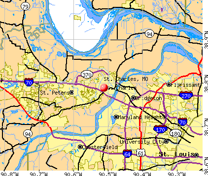 St. Charles, MO map