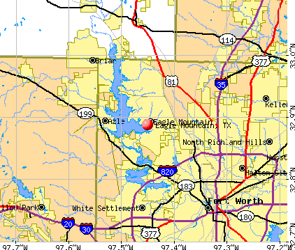 Eagle Mountain, TX map