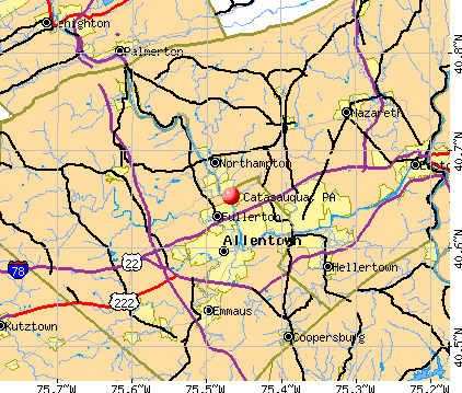 Catasauqua, PA map