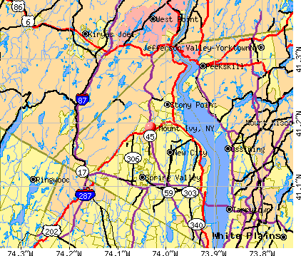 Mount Ivy, NY map
