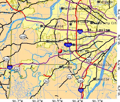 Valley Park, MO map