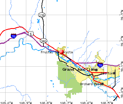 Fruita, CO map
