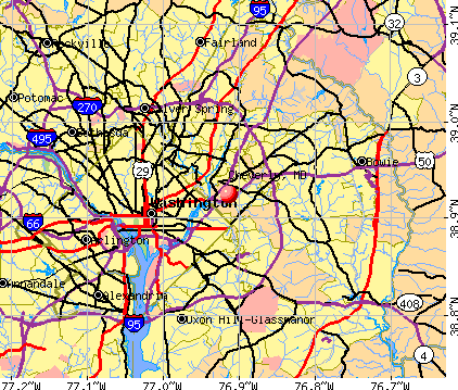 Cheverly, MD map
