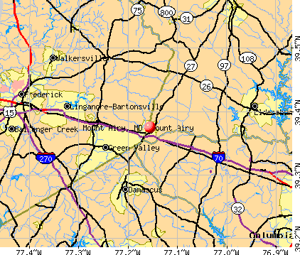 Mount Airy, MD map