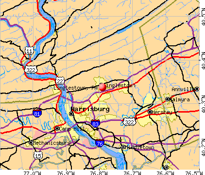 Linglestown, PA map