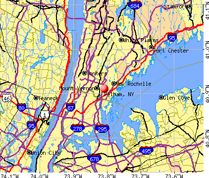 Pelham, NY map