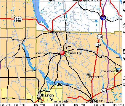 Greenville, PA map