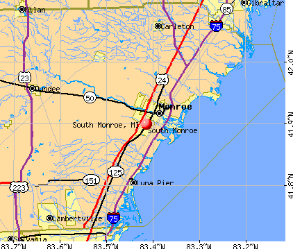 South Monroe, MI map