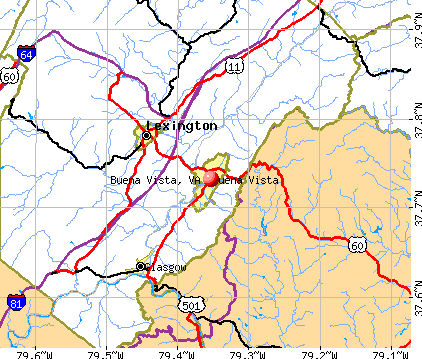 Buena Vista, VA map