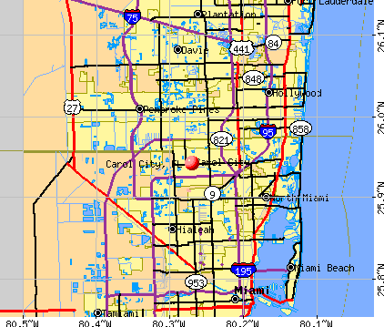 Carol City, FL map