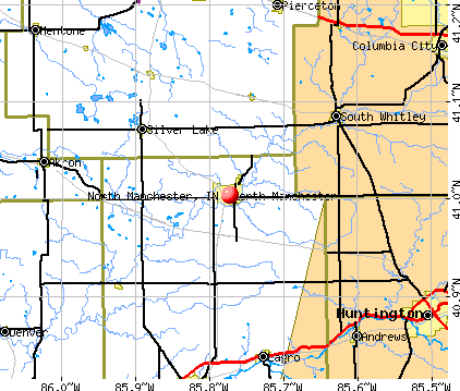 North Manchester, IN map