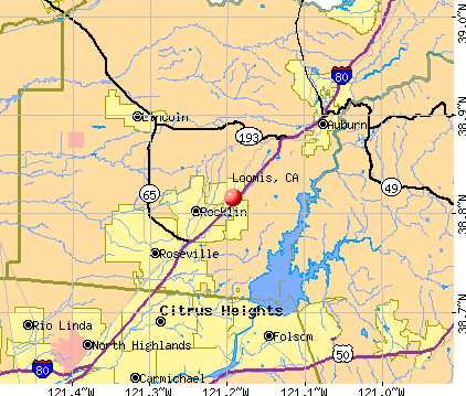 Loomis, CA map