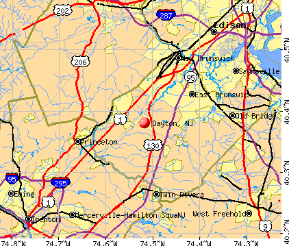 Dayton, NJ map