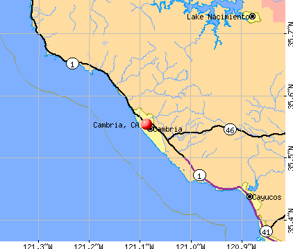 Cambria, CA map