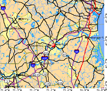 Haverhill, MA map