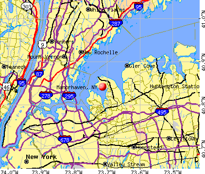 Manorhaven, NY map