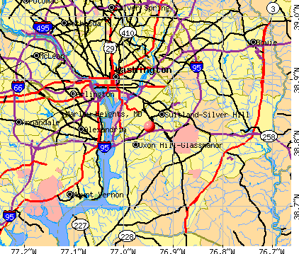 Marlow Heights, MD map