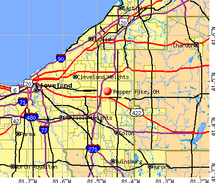 Pepper Pike, OH map