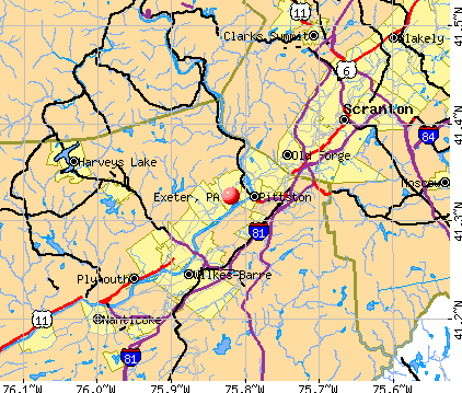 Exeter, PA map
