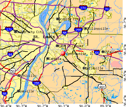 Centreville, IL map