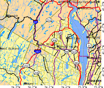 Viola, NY map