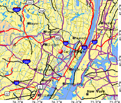 Carlstadt, NJ map