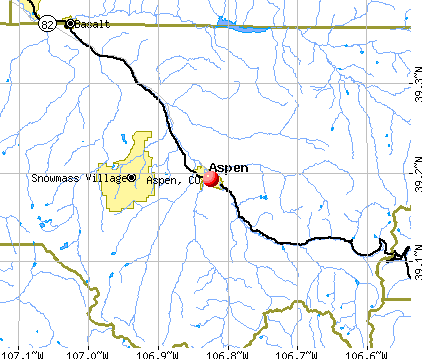Aspen, CO map