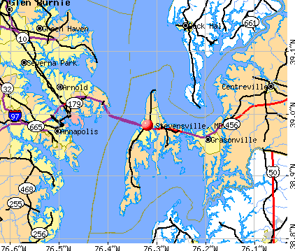 Stevensville, MD map