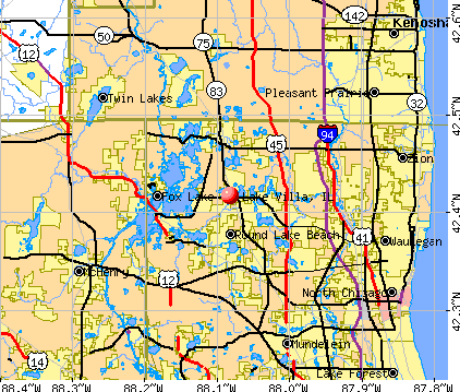 Lake Villa, IL map