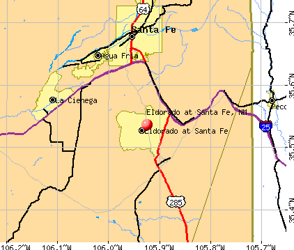Eldorado at Santa Fe, NM map