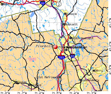 Pinardville, NH map