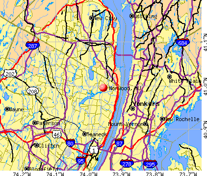 Norwood, NJ map