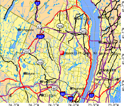 Woodcliff Lake, NJ map
