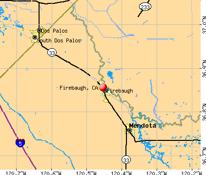 Firebaugh, CA map