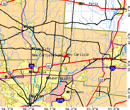 New Carlisle, OH map