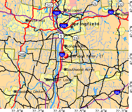 Sherwood Manor, CT map